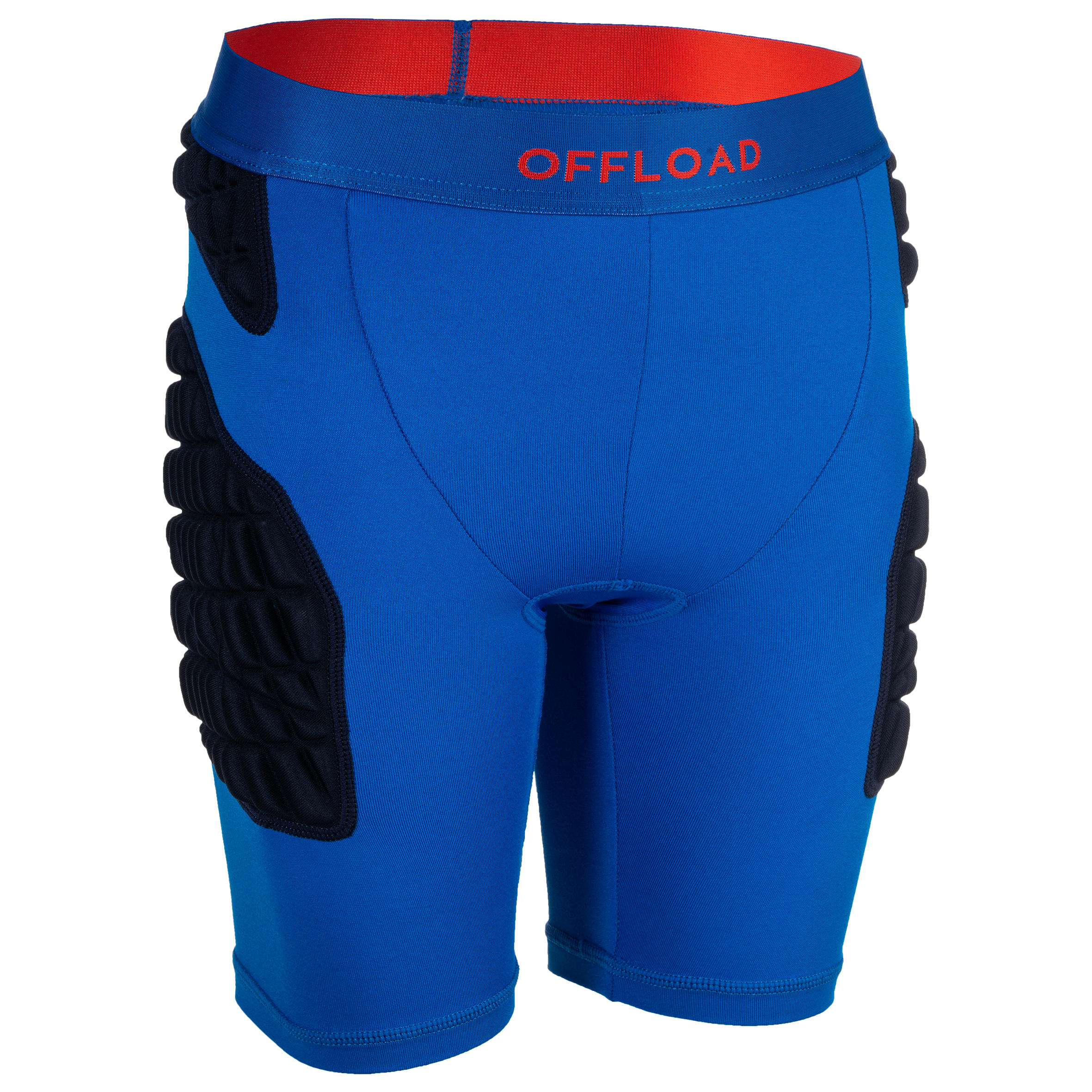 Kids' Protective Rugby Undershorts R500 - Blue 1/1