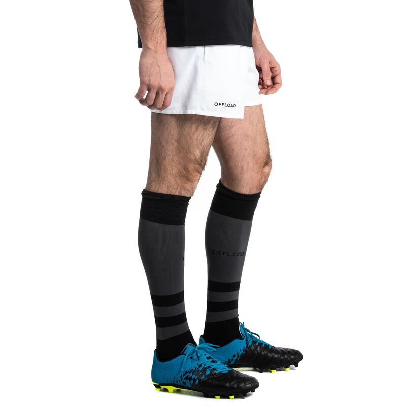 Pantalón corto Rugby Adulto Offload R100 Blanco