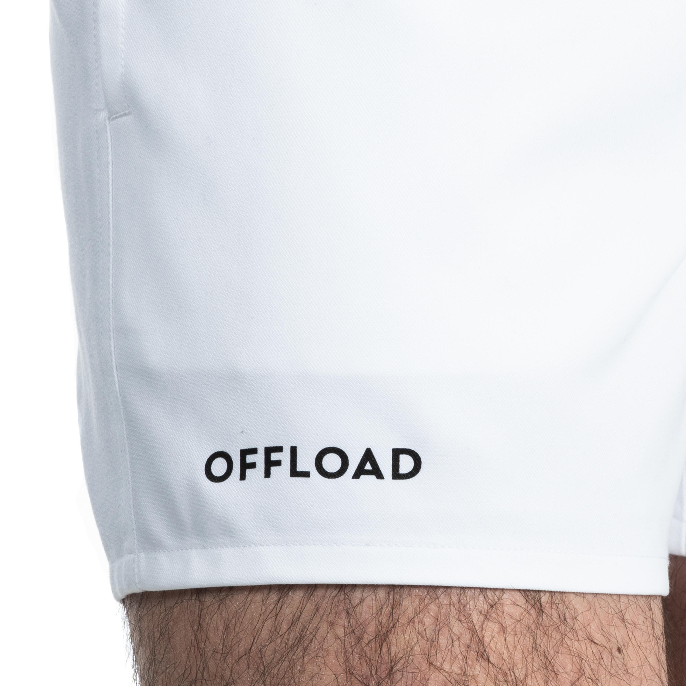 Pantalón corto Rugby Adulto R100 R100 blanco 6/7