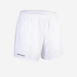 SHORT CLUB RUGBY R100 SANS POCHE ENFANT BLANC