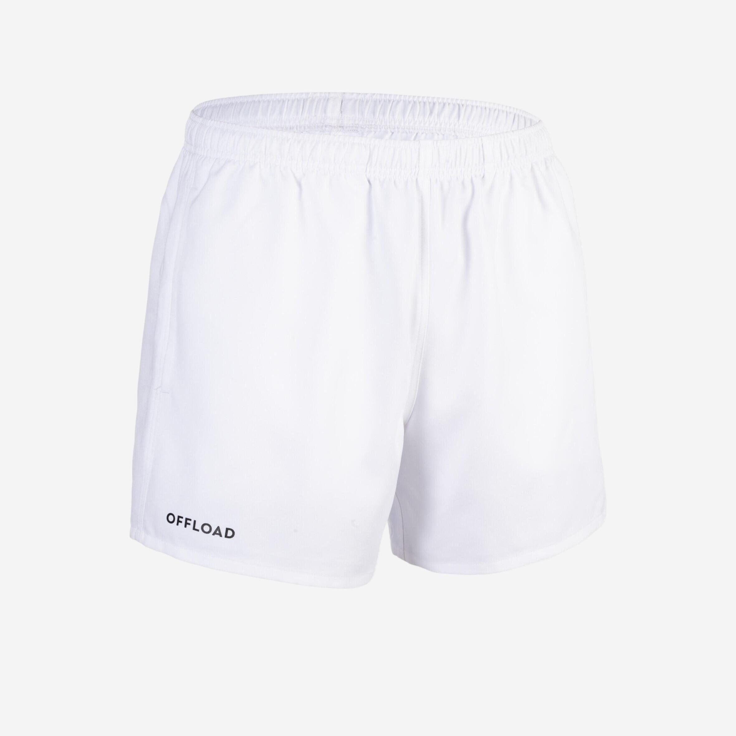 Offload - Short Club Rugby Sans Poche R100 Adulte Blanc - Short - Rugby / Sports Gaeliques - Blanc - 56 3xl - Decathlon