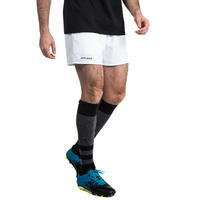 Short rugby adulte avec poches R100 blanc