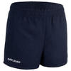 Rugbyshort met zakken voor kinderen R100 blauw