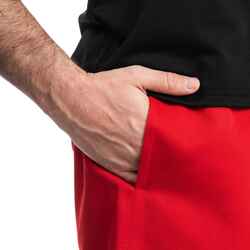 Adult Rugby Shorts with Pockets R100 - Red