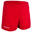 Short de Rugby R100 avec poches enfant rouge