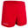 Calções de Rugby com bolsos Criança - R100 vermelho