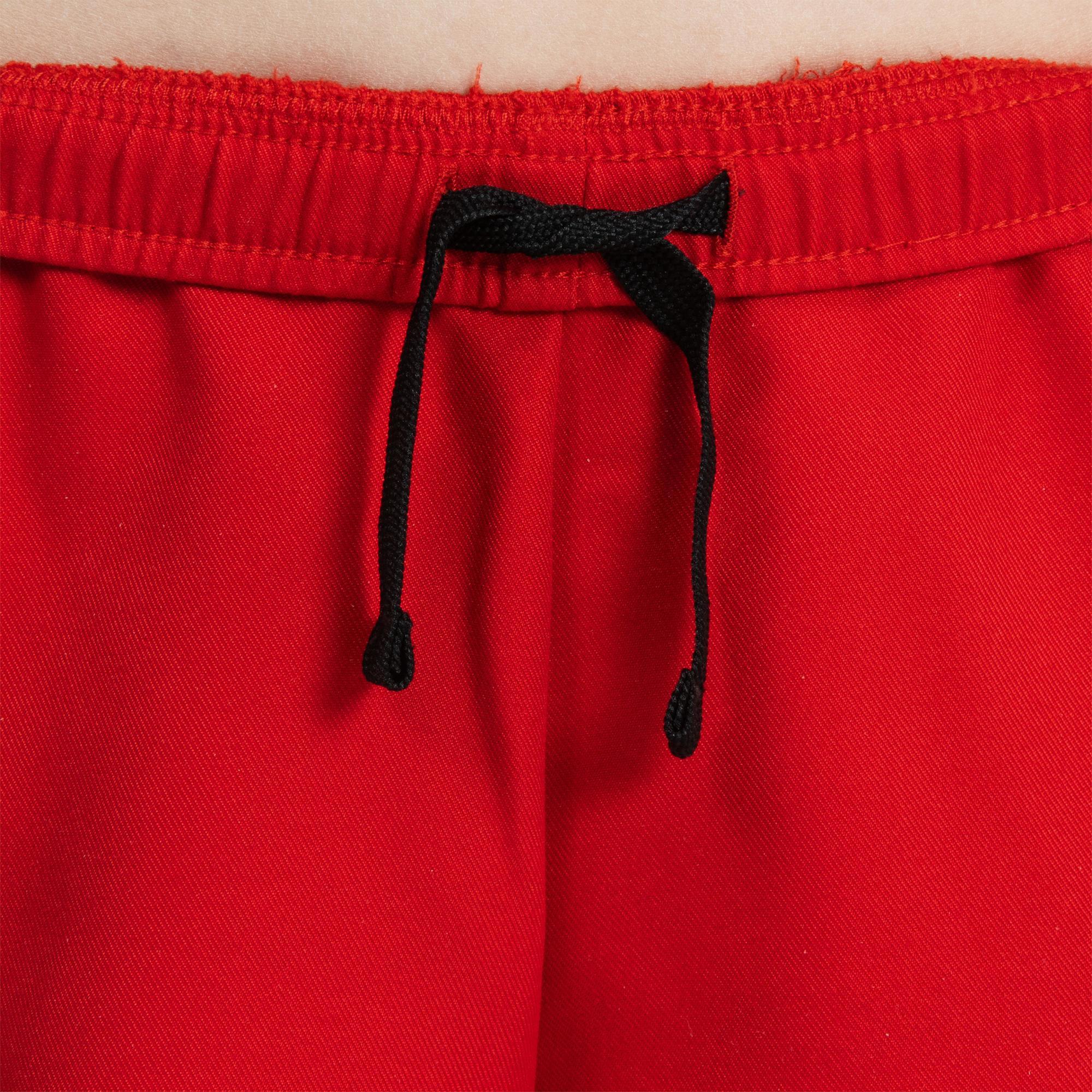 Children's rugby shorts with pockets - R100 red