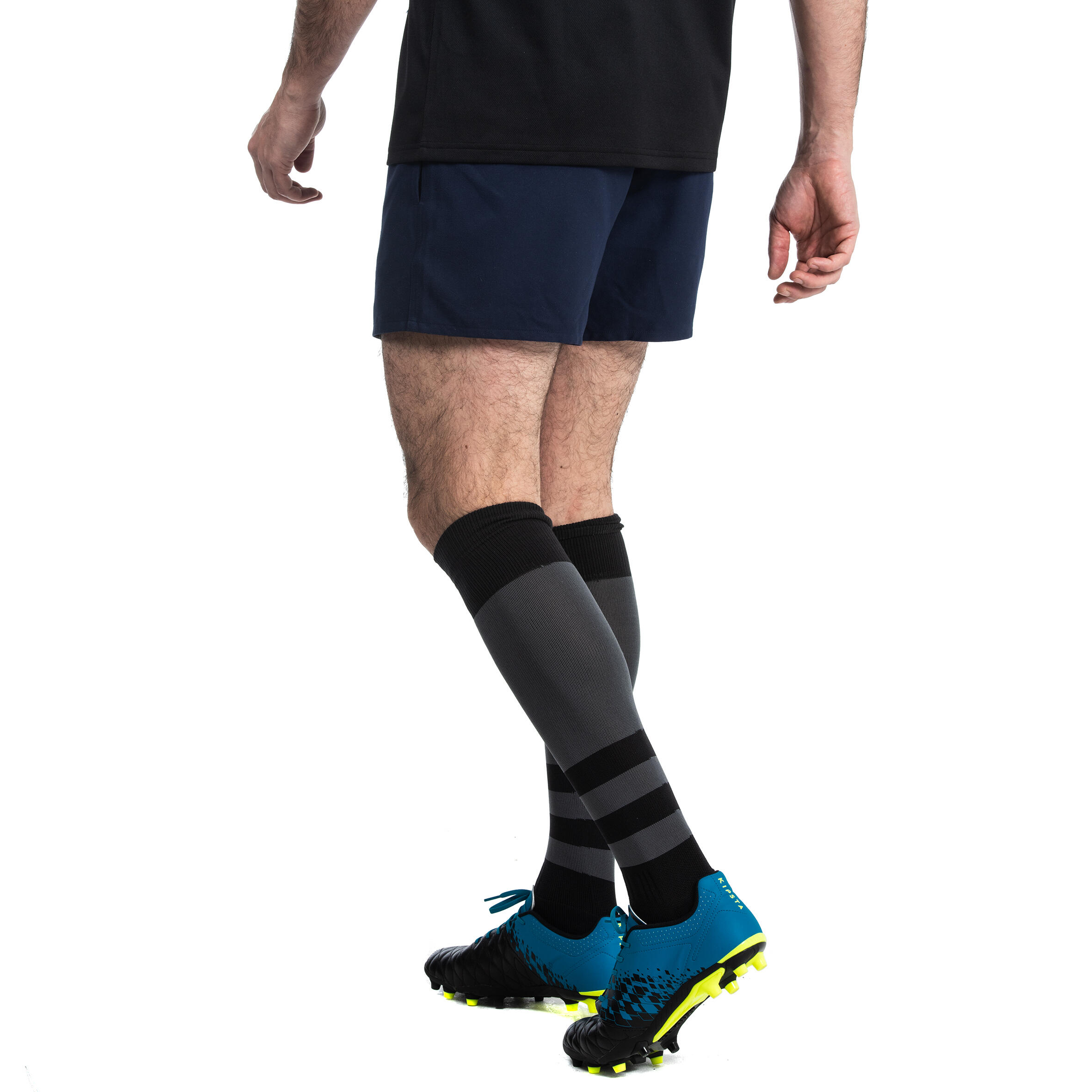 Adult Pocketless Rugby Shorts R100 - Navy Blue 5/5