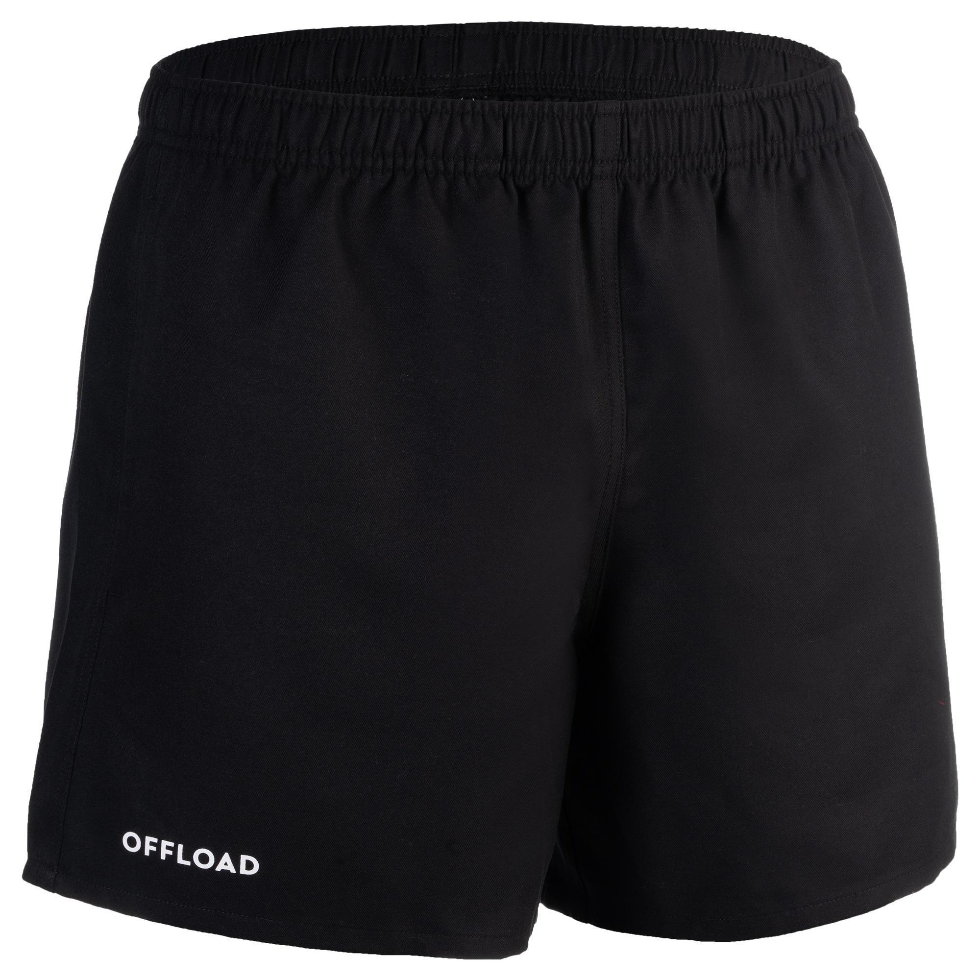 Short rugby adulto R100 neri OFFLOAD | DECATHLON