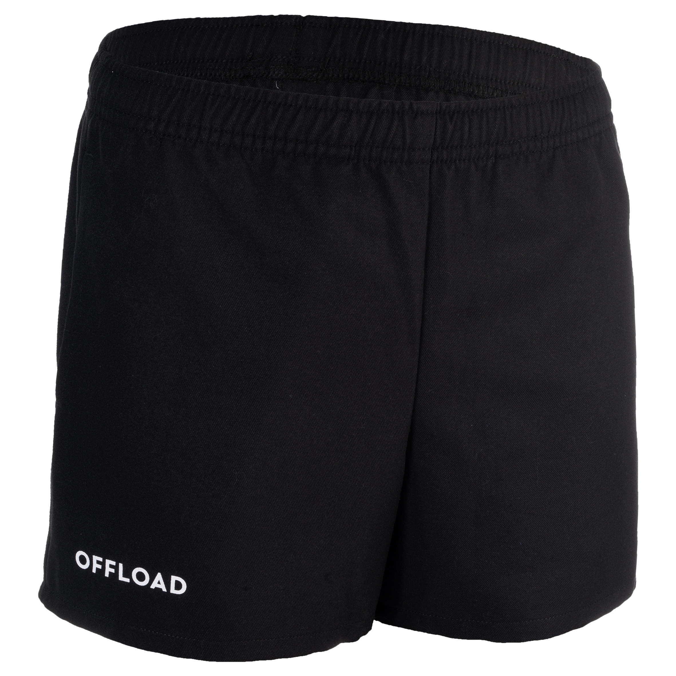 Short de rugby avec poches Enfant - R100 noir