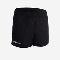 Short de Rugby R100 avec poches enfant noir