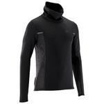 Kalenji Hardloopsweater voor heren met hoge kraag Run Warm+ gemêleerd