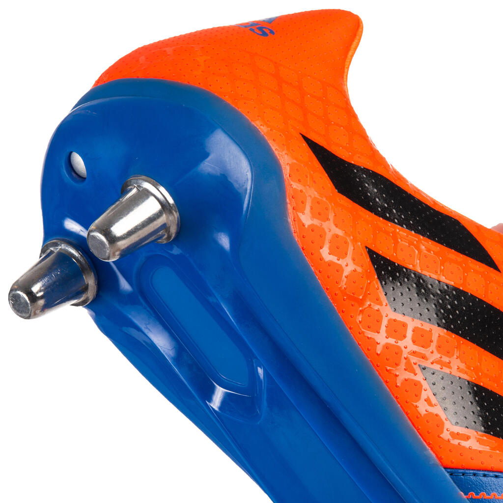 Soft Ground 8-Stud Rugby Boots Kakari SG - Blue/Orange