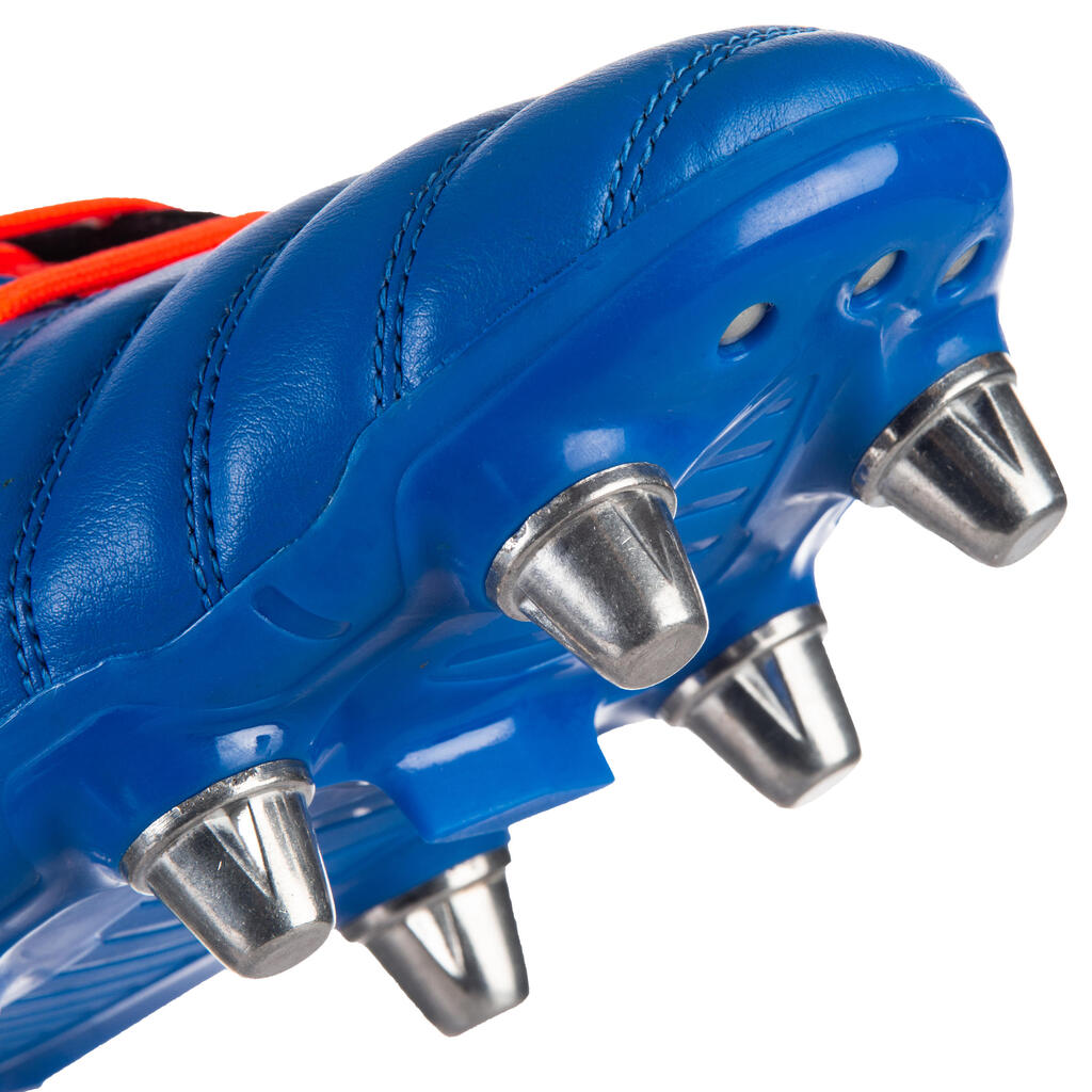 Soft Ground 8-Stud Rugby Boots Kakari SG - Blue/Orange