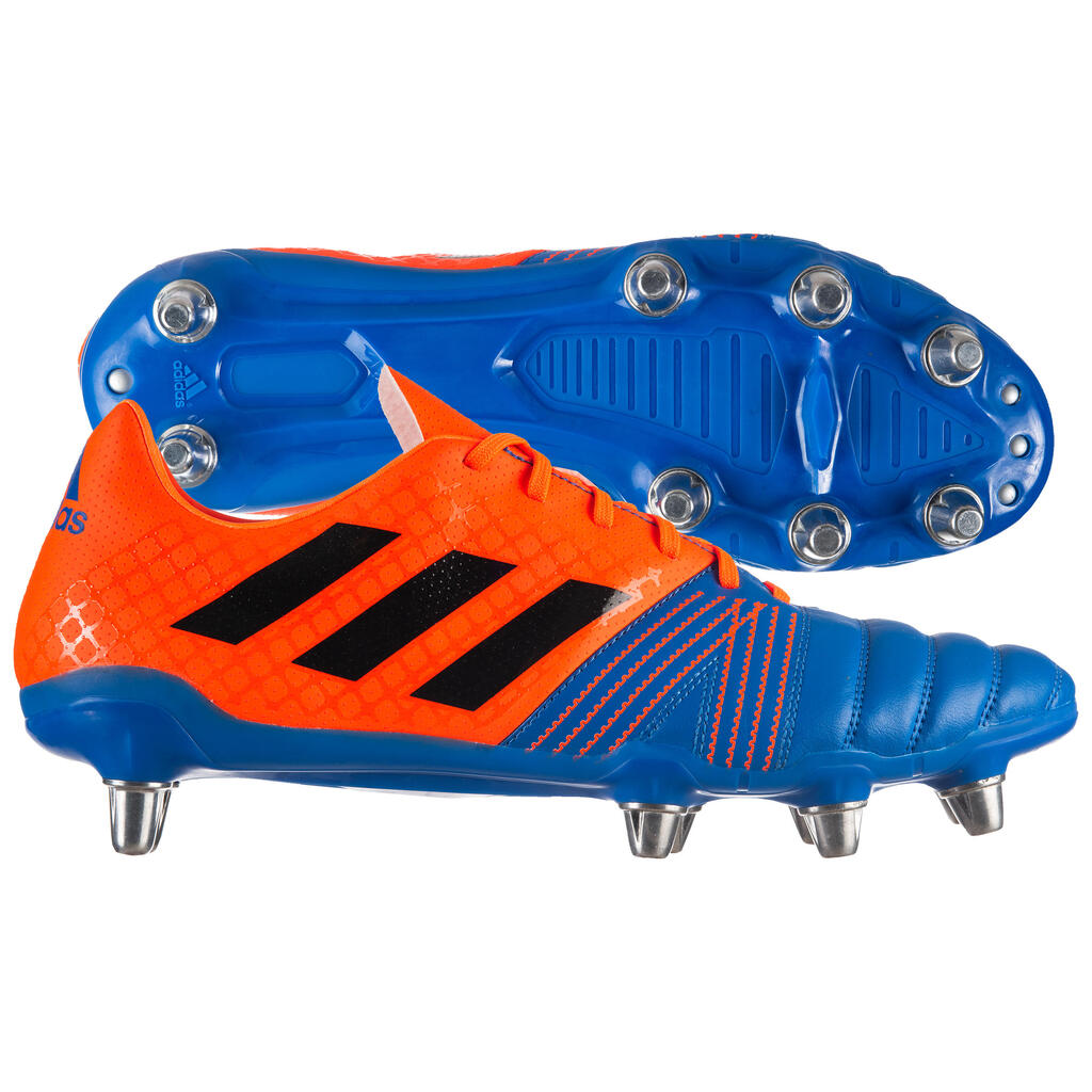 Soft Ground 8-Stud Rugby Boots Kakari SG - Blue/Orange