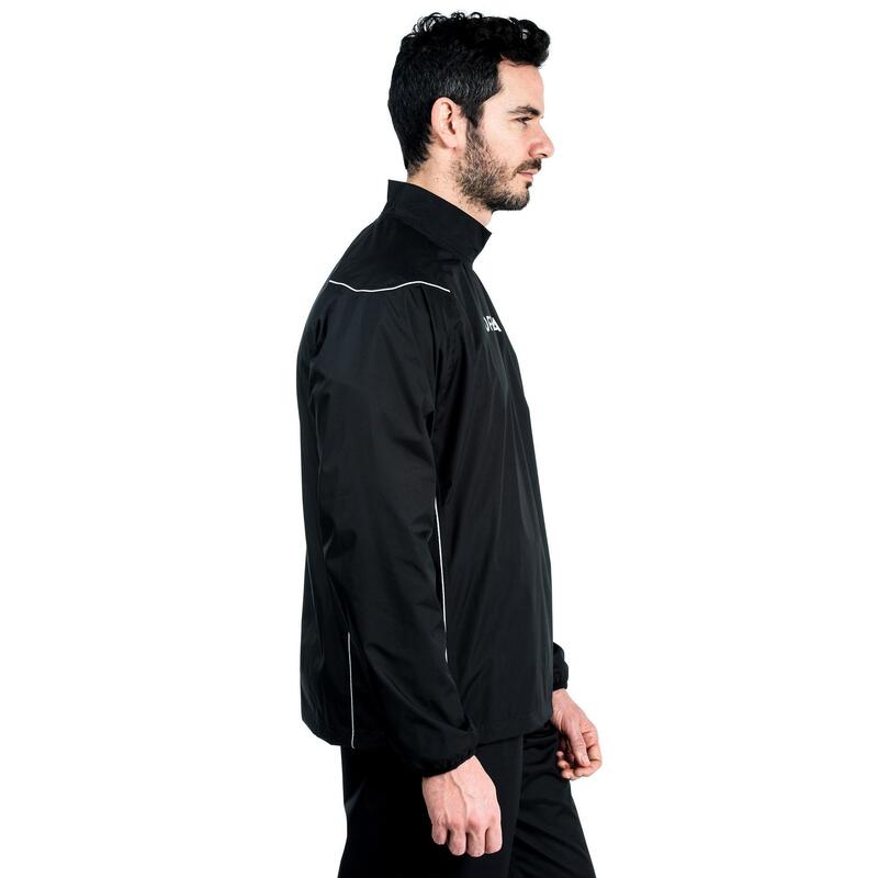 Coupe vent imperméable Smocktop pluie de rugby R500 adulte noir