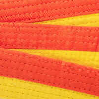 Kampfsportgürtel 2,5 m gelb/orange