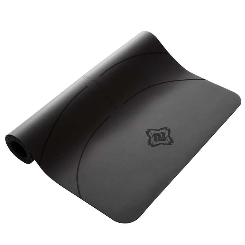 DOMYOS Dynamic Yoga Mat Grip + 3mm Grey Decathlon