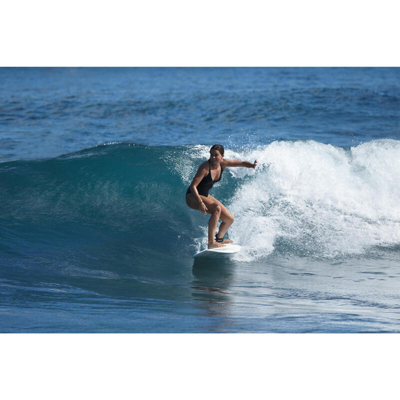 Badeanzug Damen im Rücken doppelt verstellbar Surfen - Bea schwarz