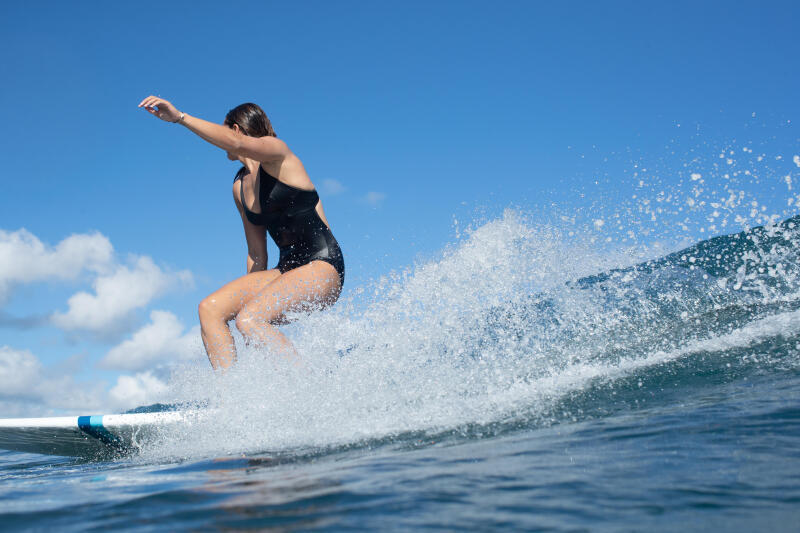 Kostium kąpielowy jednoczęściowy surfingowy damski Olaian Bea