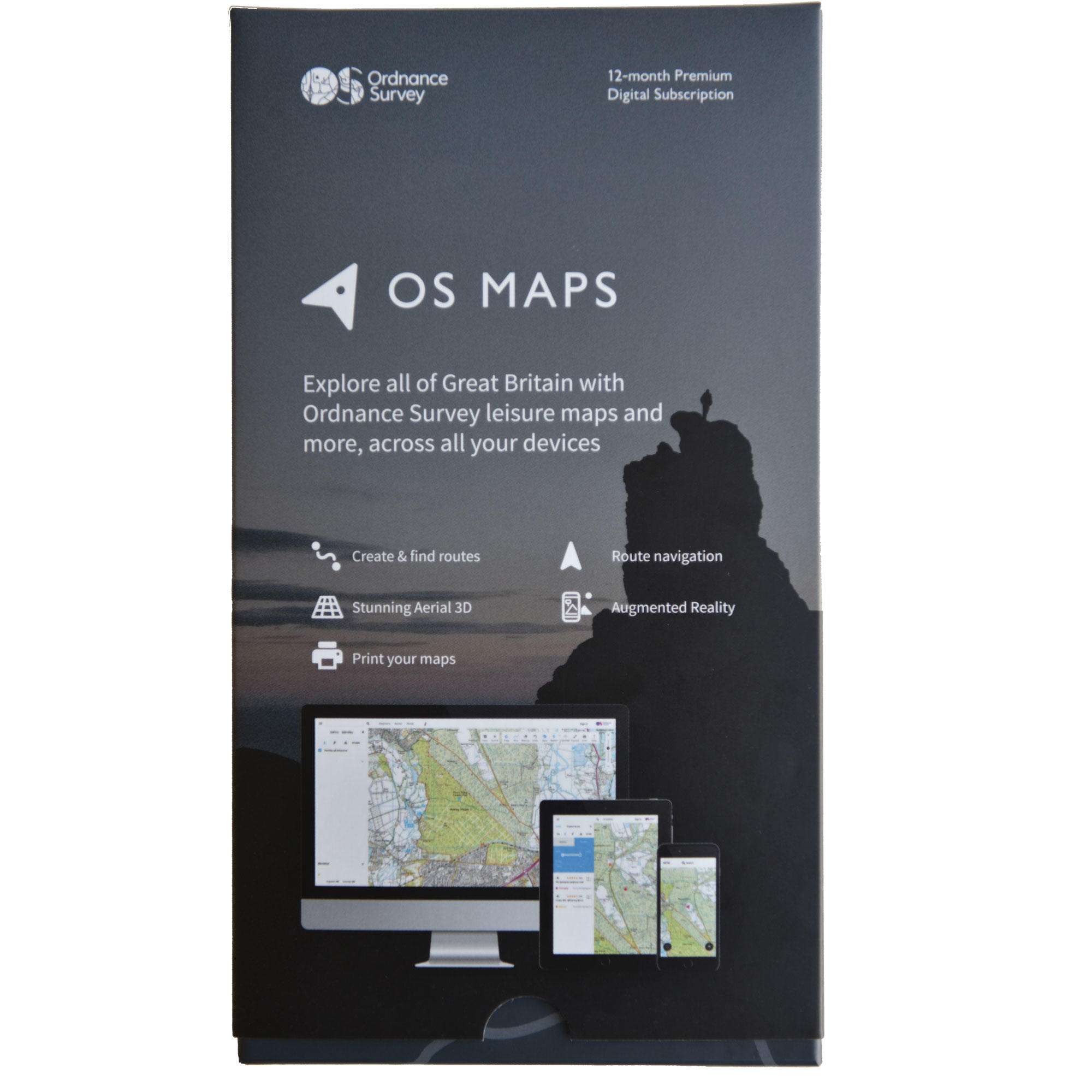 ORDNANCE SURVEY OS Maps Digital Subscription Gift Pack