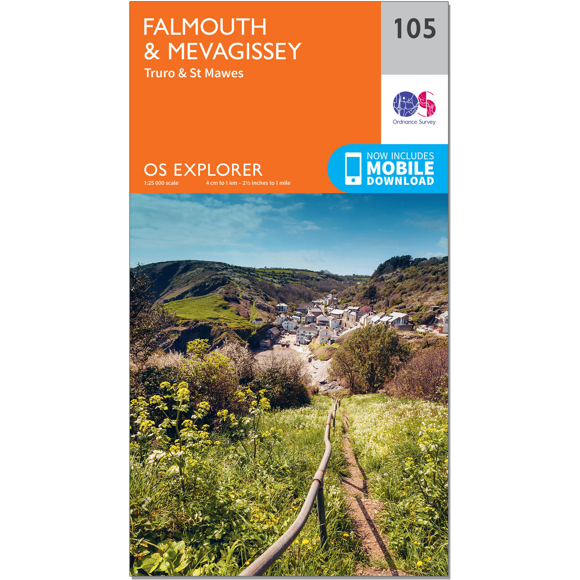 ORDNANCE SURVEY OS Explorer Map - Falmouth & Mevagissey