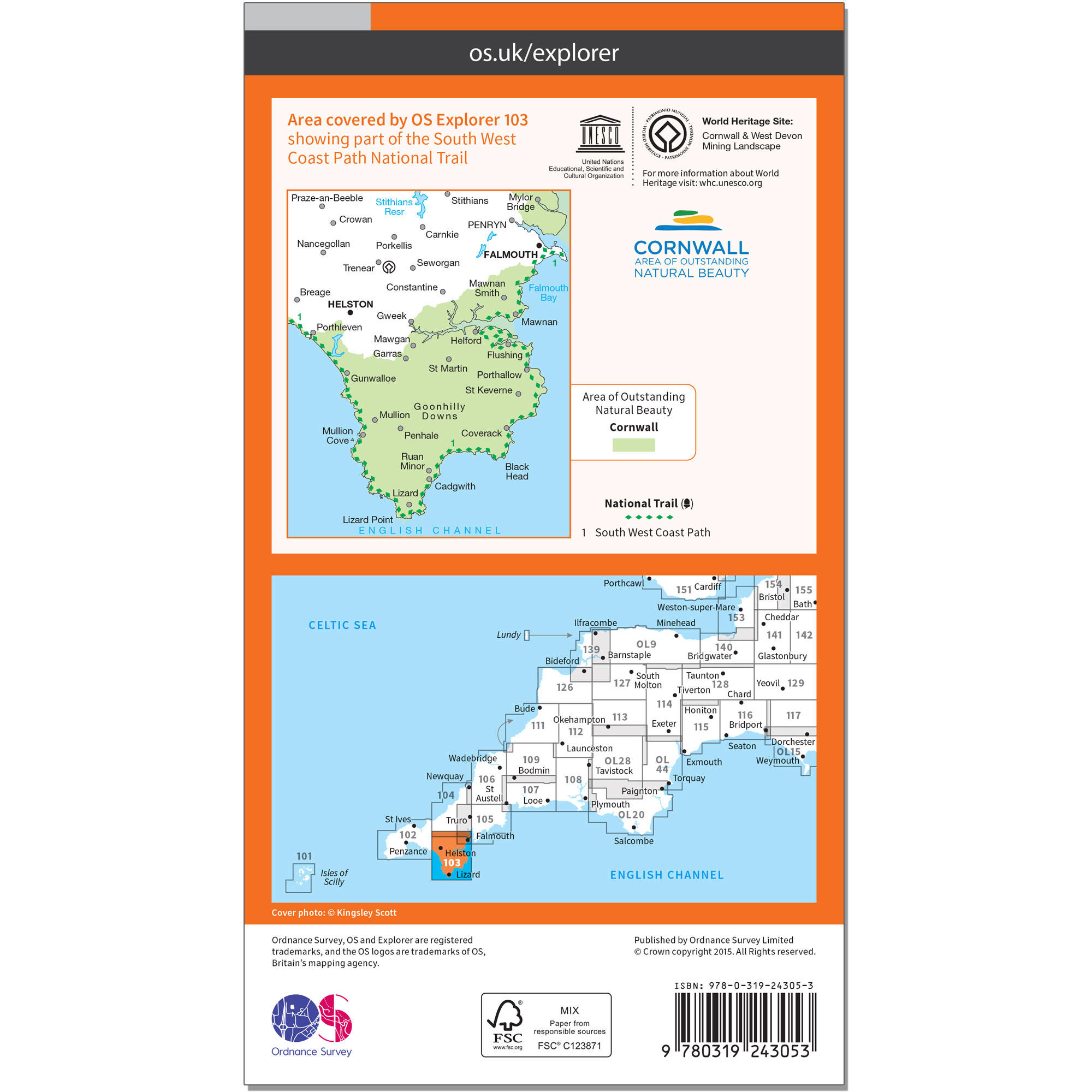 OS Explorer Map - The Lizard 2/2