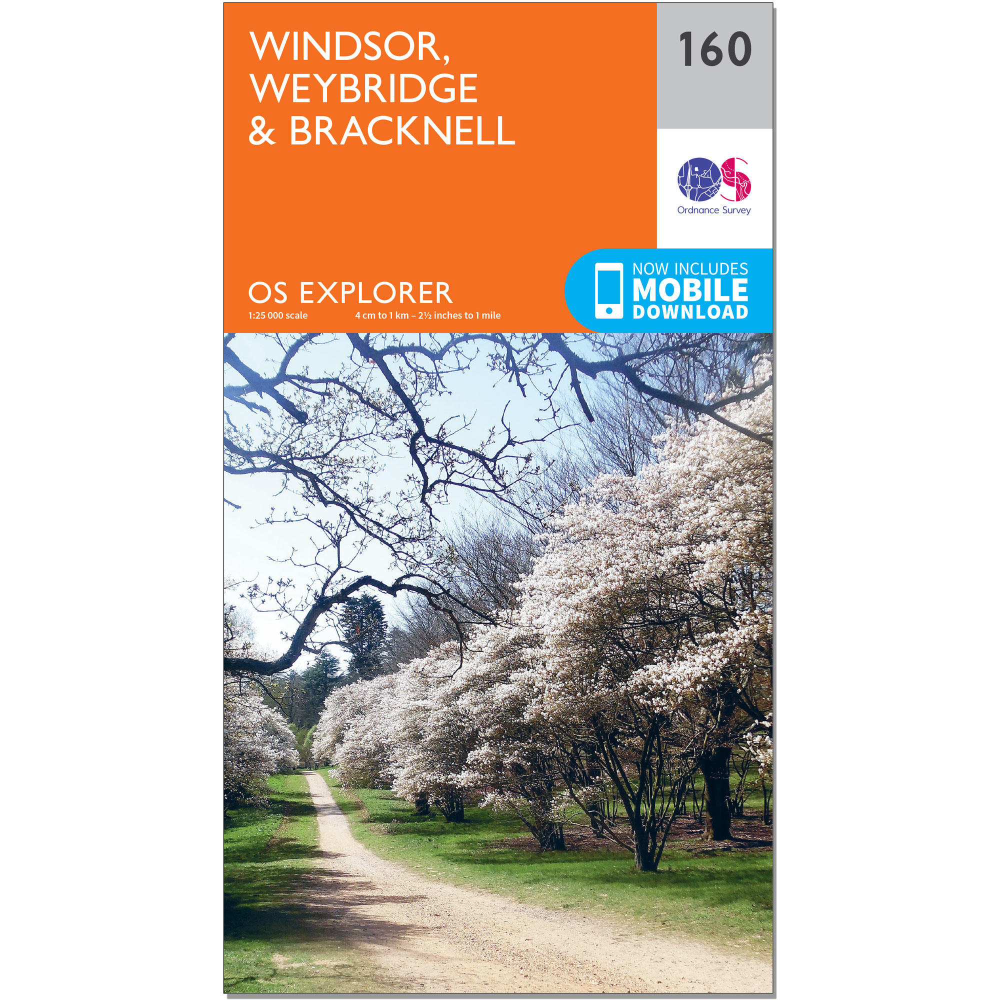 ORDNANCE SURVEY OS Explorer Map - Windsor, Weybridge & Bracknell