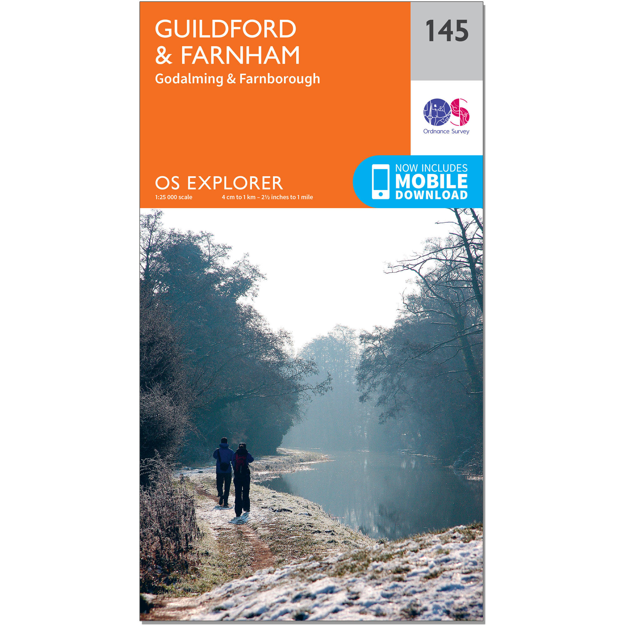 ORDNANCE SURVEY OS Explorer Map - Guildford & Farnham
