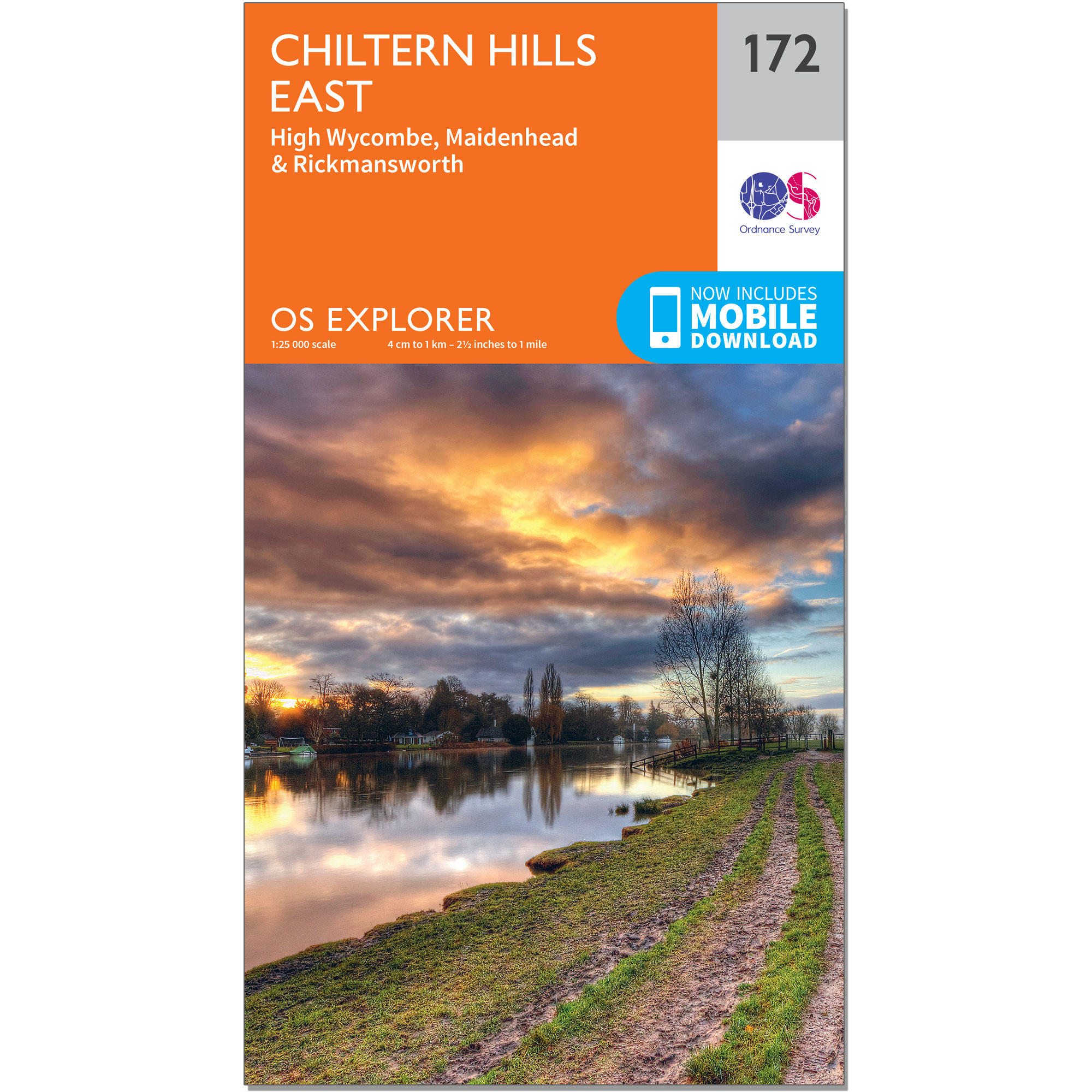 OS Explorer Map - Chiltern Hills East 1/2