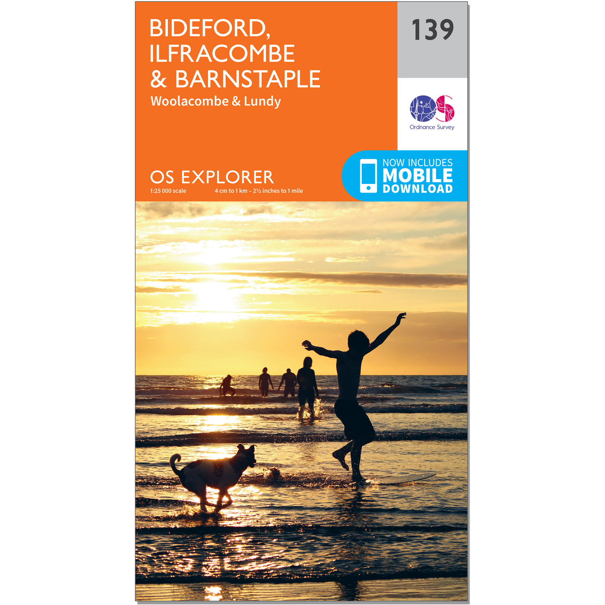 OS Explorer Map - Bideford, Ilfracome and Barnstaple 1/2