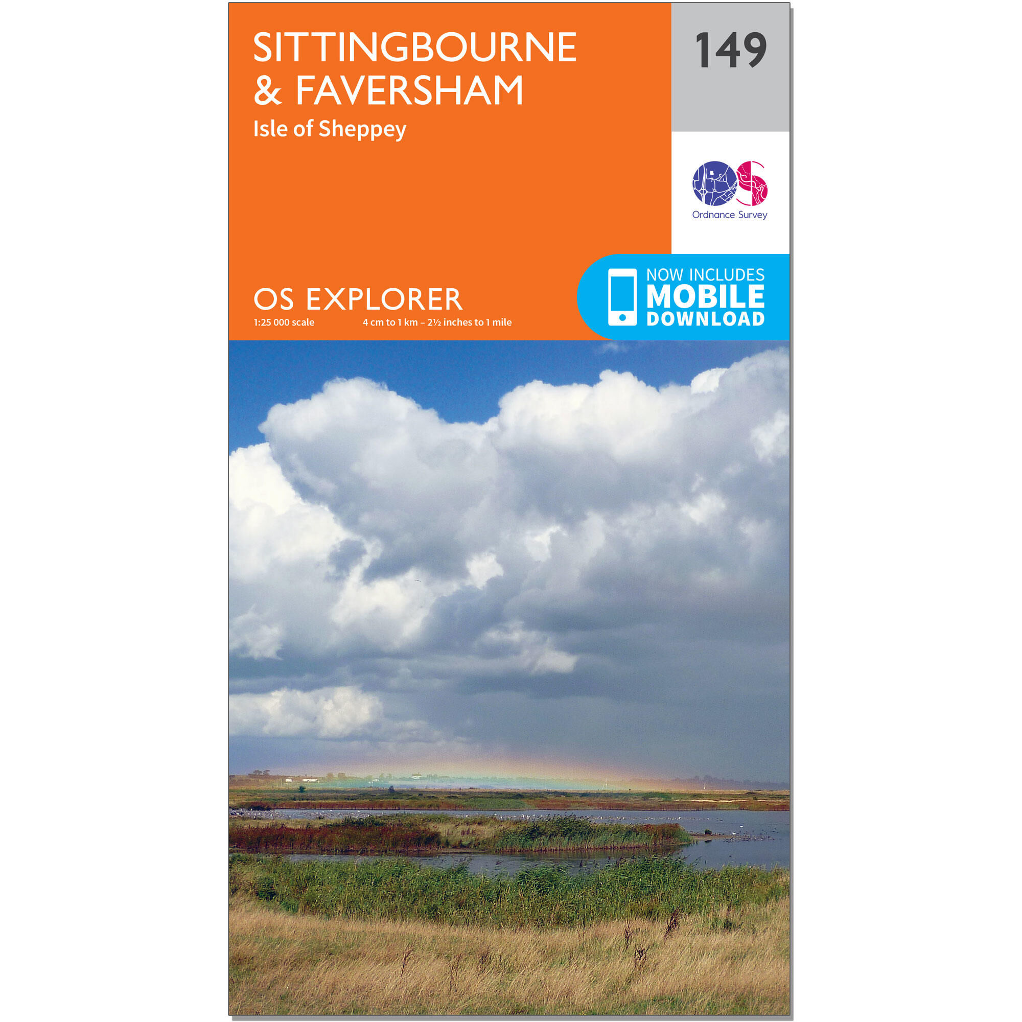 ORDNANCE SURVEY OS Explorer Map - Sittingbourne & Faversham