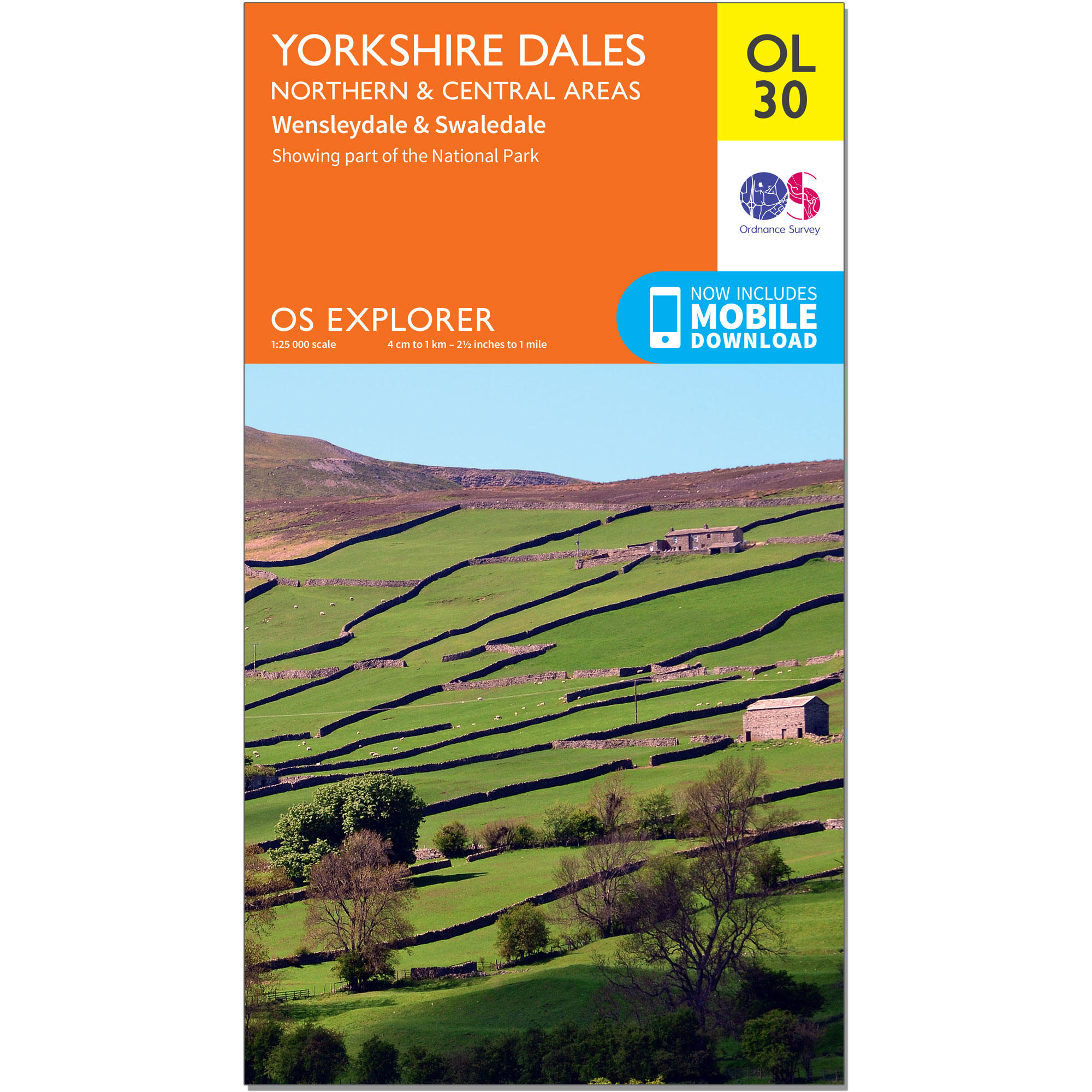 OS Explorer Map - Yorkshire Dales Northern & Central 1/2