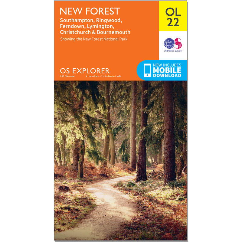 OS Explorer Leisure Map - OL22 - New Forest
