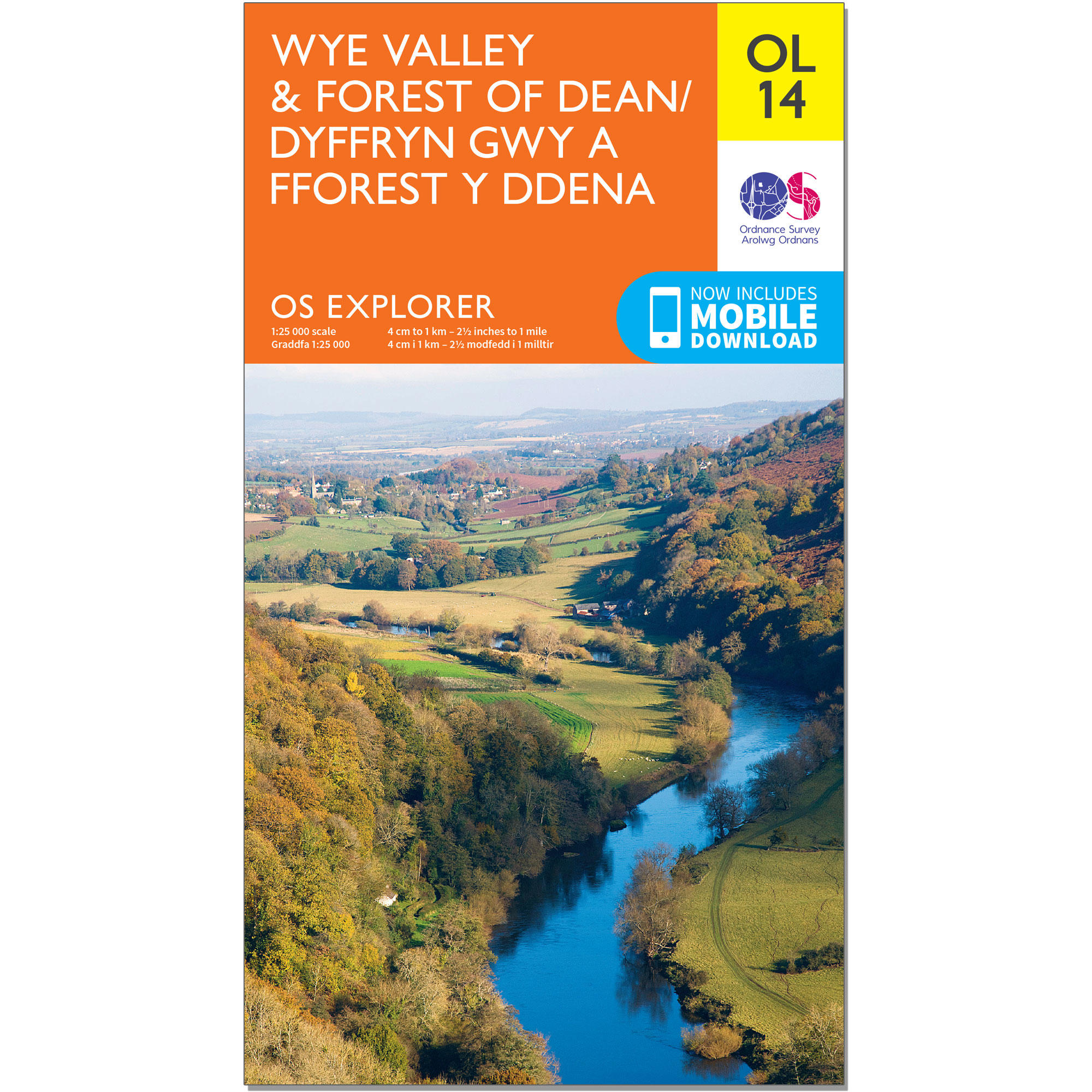 OS Explorer Leisure Map - Wye Valley & Forest of Dean 1/2