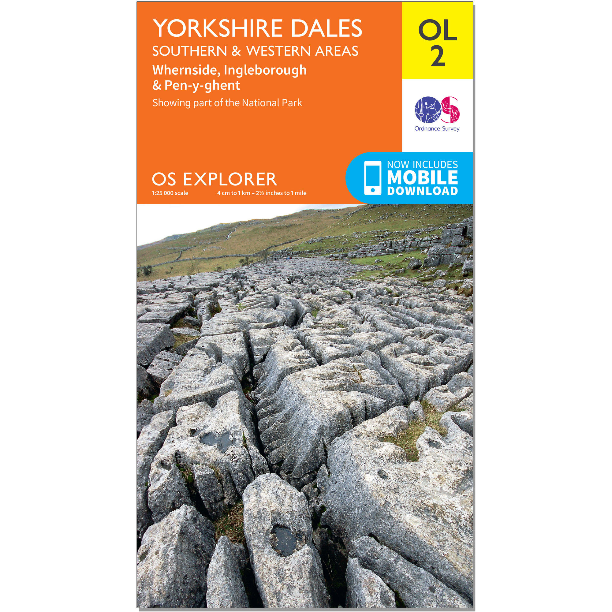 OS Explorer Map - Yorkshire Dales - Southern & Western 1/2