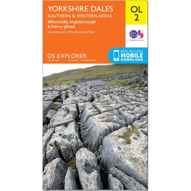 OS Explorer Leisure Map - OL2 - Yorkshire Dales - Southern & Western