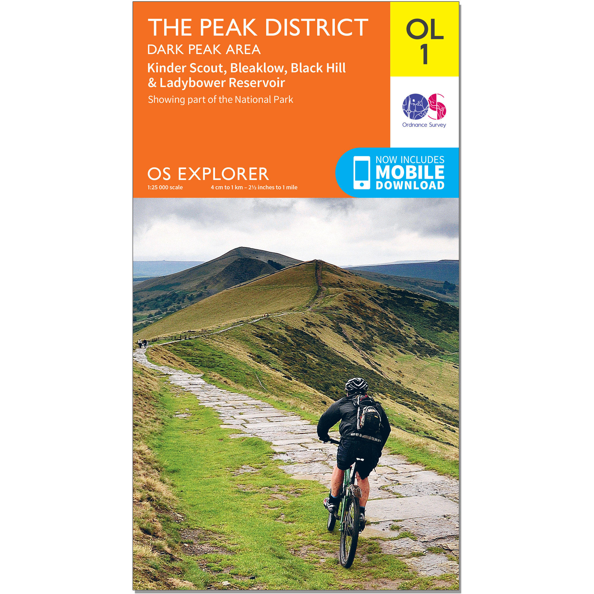 OS Explorer Leisure Map - The Peak District, Dark Peak area 1/2