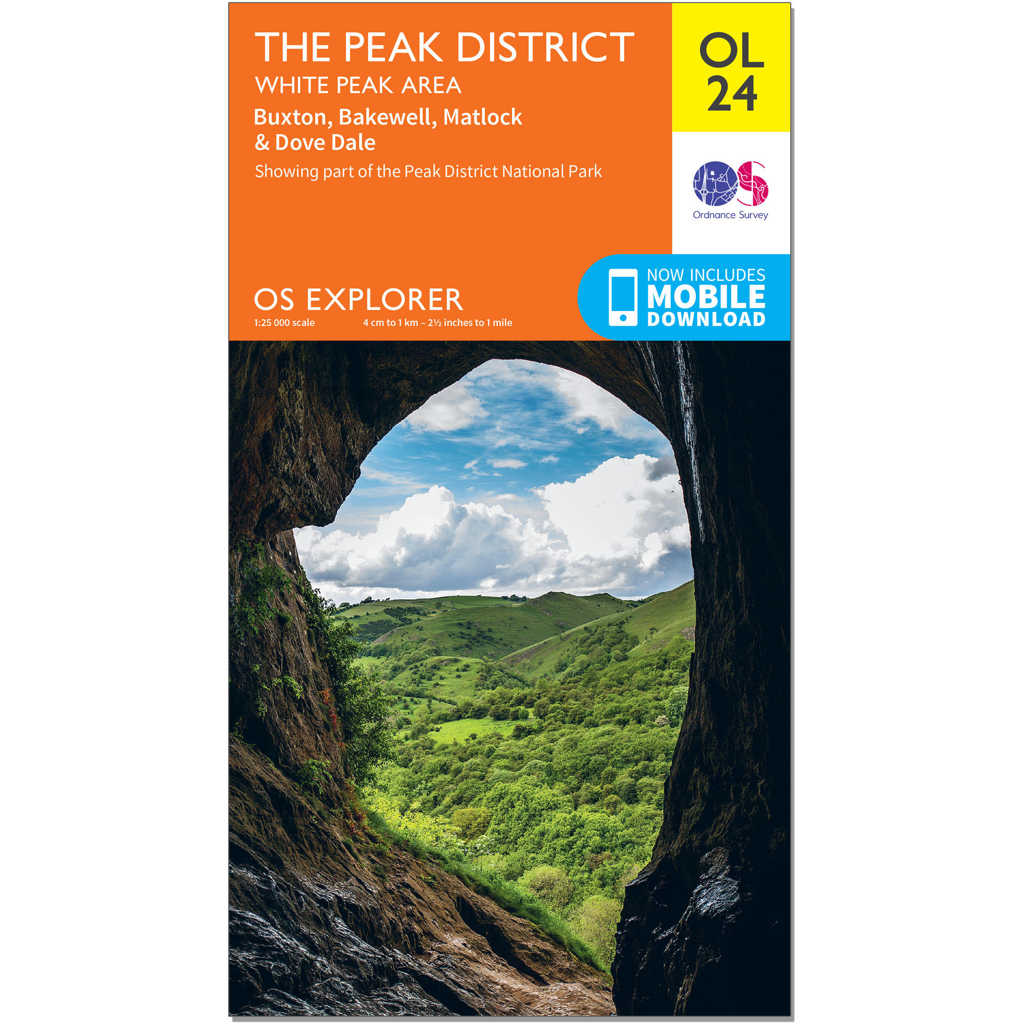 OS Explorer Leisure Map - The Peak District, White Peak 1/2