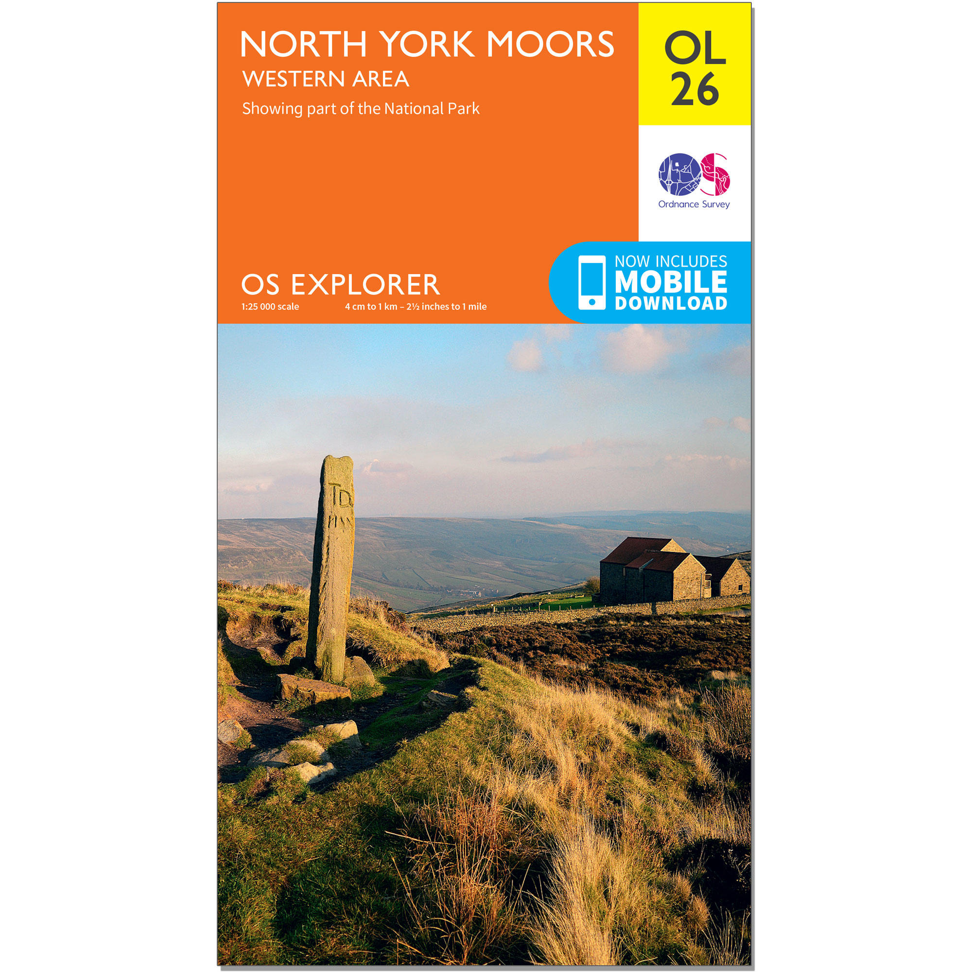 OS Explorer Map - North York Moors - Western area 1/2