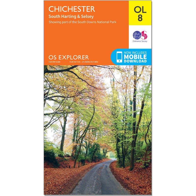 OS Explorer Leisure Map - OL8 - Chichester, South Harting