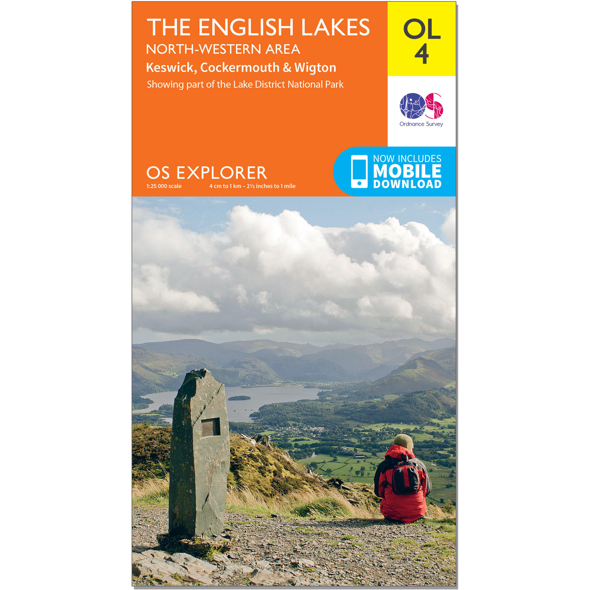 OS Explorer Map - The English Lakes - North Western 1/2