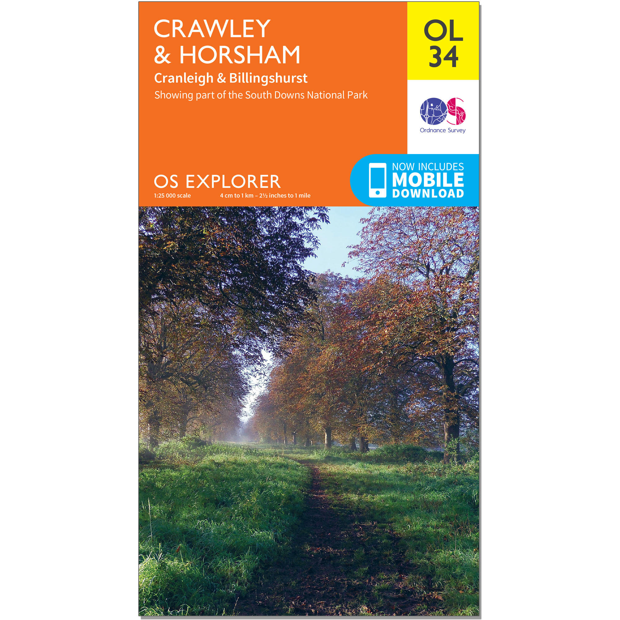 ORDNANCE SURVEY OS Explorer Leisure Map - Crawley & Horsham