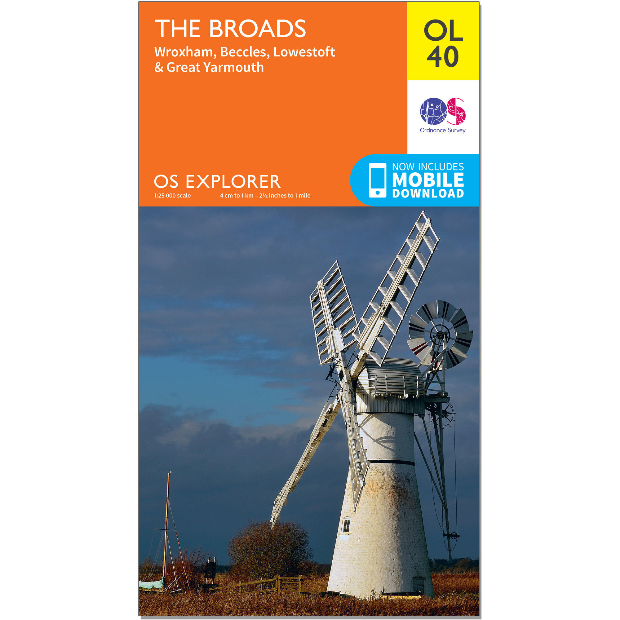 ORDNANCE SURVEY OS Explorer Leisure Map - The Broads