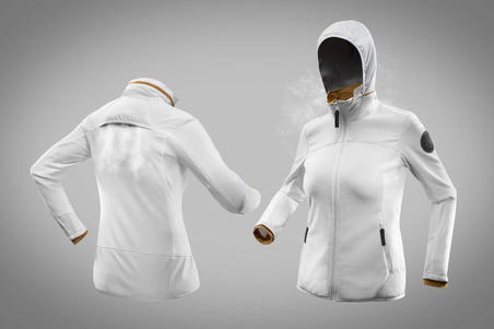 Manteau de randonnée en laine polaire SH500 X-Warm – Femmes