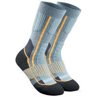 Dečje čarape za planinarenje - SH520 WARM MID - 2 para