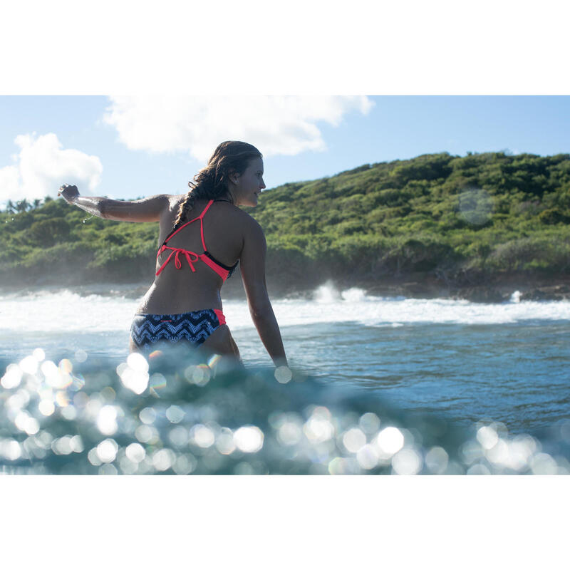 Bas de maillot de bain de surf femme plissée côté NIKI MAWA