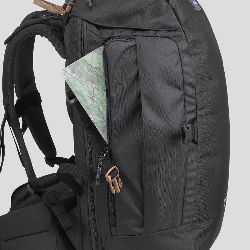 Ryggsäck vandring och resor 40 L handbagageformat TRAVEL 100 Decathlon
