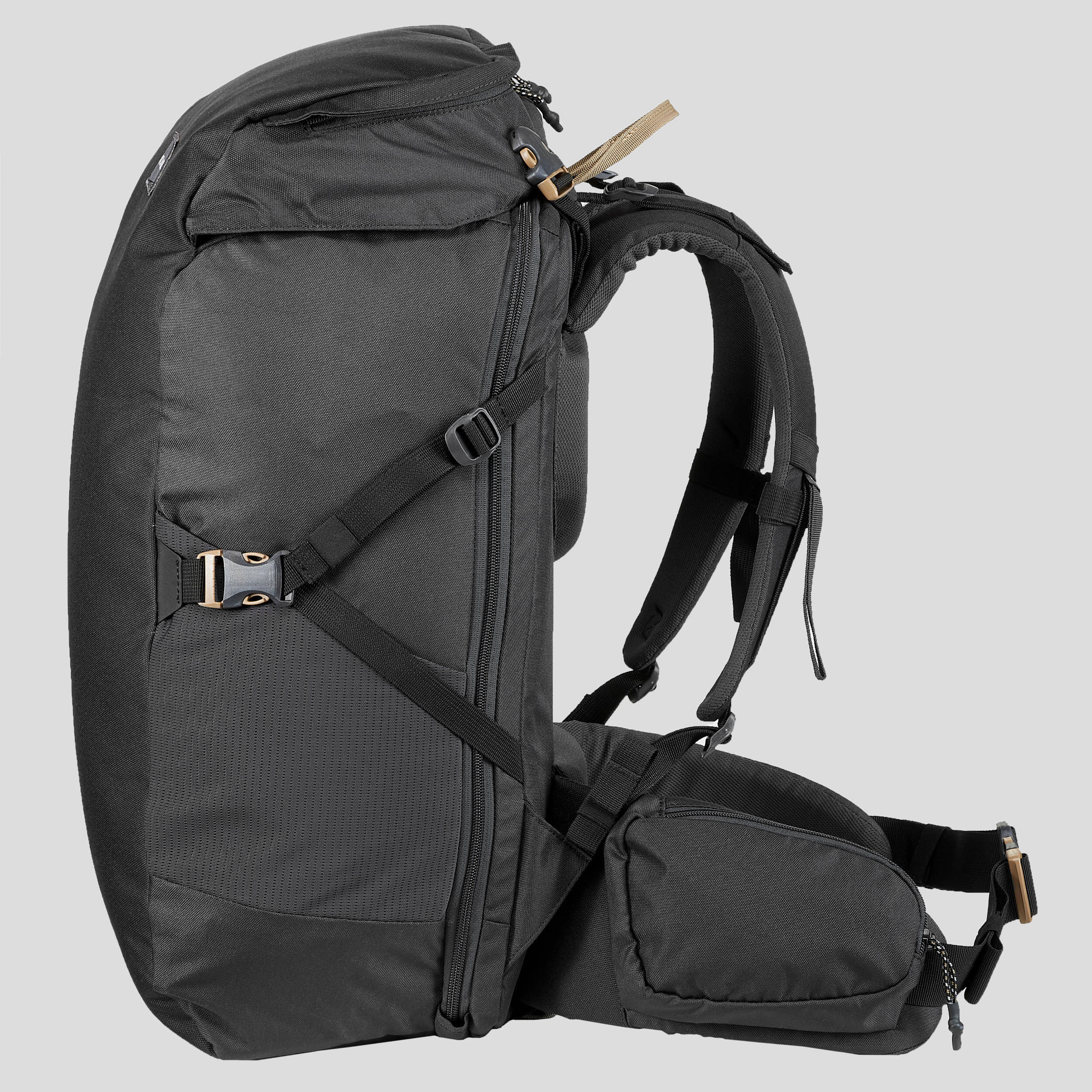 Travel Backpack 40 Liters  TRAVEL 100 - Black -  5