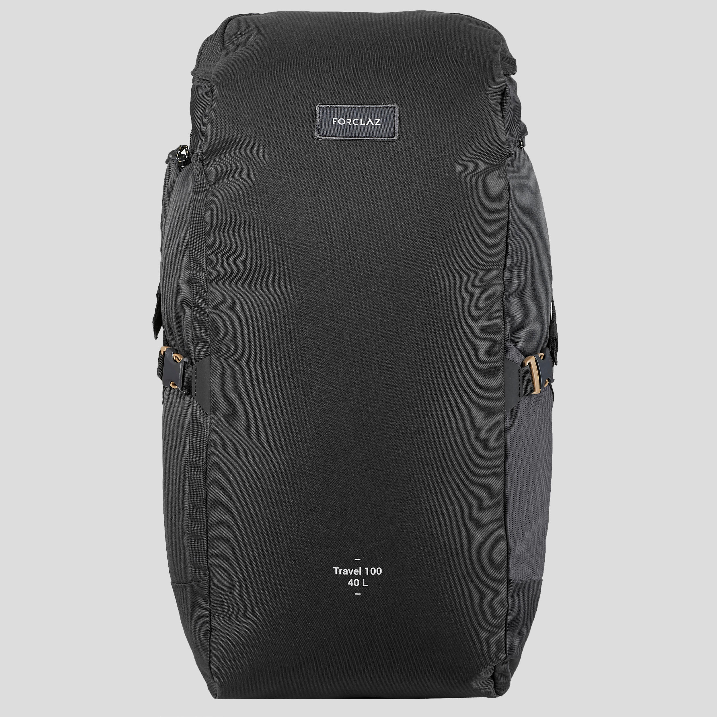 Maleta trekking de viaje, Forclaz, 40 Litros - Negra - Decathlon